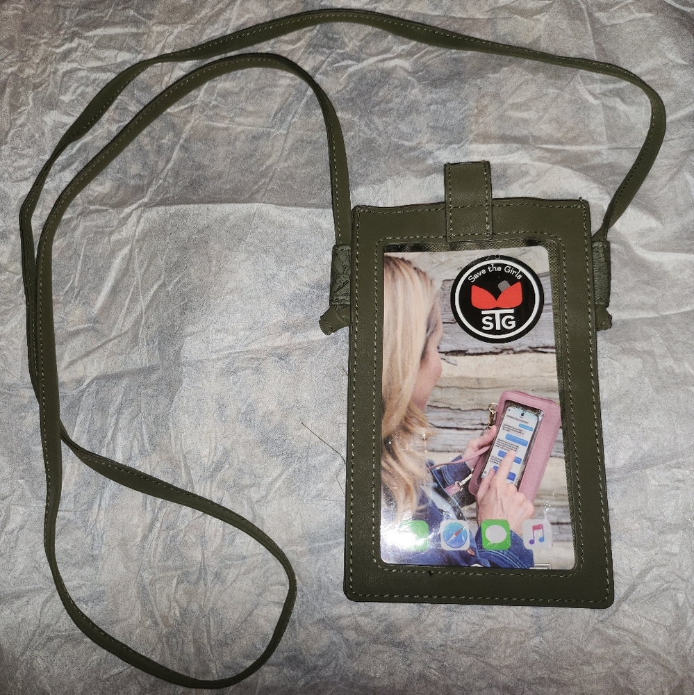 Olive Crossbody Phone Case with Strap